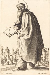 Den hellige Thaddeus av Jacques Callot