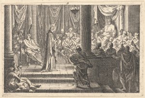 Scene fra lidenskapen (etsing) av Jacques Callot