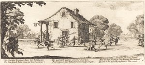 Scene for plyndring av Jacques Callot