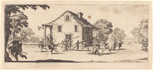 Scene for plyndring av Jacques Callot