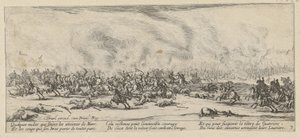 Slag, blad 3 fra serien «Krigens redsler» av Jacques Callot