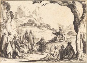 Bergpreken, 1635. av Jacques Callot