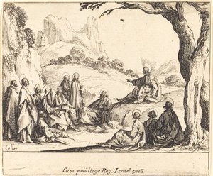 Bergpreken, 1635. av Jacques Callot