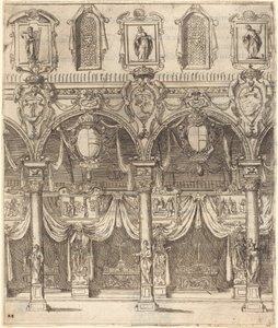 Sidegangen til San Lorenzo, Firenze av Jacques Callot