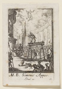 Apostelen Simon (Simonis Appos.) av Jacques Callot
