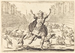 trefning i et romersk sirkus av Jacques Callot