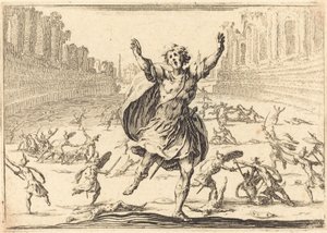 trefning i et romersk sirkus, ca. 1617. av Jacques Callot