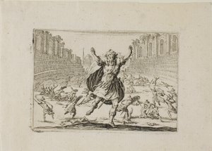 Skirmish in the Circus, fra The Caprices av Jacques Callot