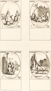 St. Albert av Sikliy, Karmelitt; St. Marinus;St. Demetrius og følgesvenner; St. Lauren av Jacques Callot