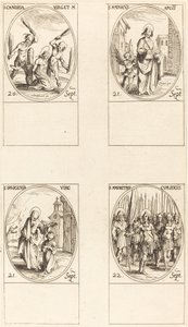St. Canida; St. Matteus; St. Ipigenia; St. Maurice og ledsagere av Jacques Callot