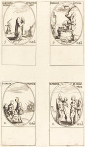 St. Dionysius, Rusticus & Eleutherius, St. Abraham, St. Gereon & Companions, Sts. Til. av Jacques Callot