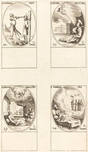 St. Flavisk; St. Seier; St. Tjener; St. Tharsilla av Jacques Callot