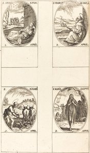 St. Hugo; St. Frans av Paula; St. Maria av Egypt; St. Richard av Jacques Callot
