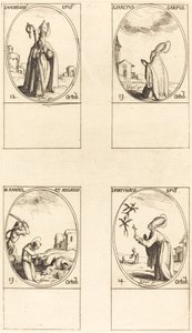 St. Maximilian; St. Carpus; St. Daniel og Angelus; St. Fortunatus av Jacques Callot