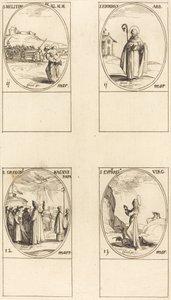 St. Meliton; St. Firminus; St. Gregor den store; St. Euphrasia av Jacques Callot