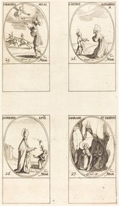 St. Mercury; St. Peter av Alexandria; St. Conrad; Sts. Barlaam og Josafat av Jacques Callot