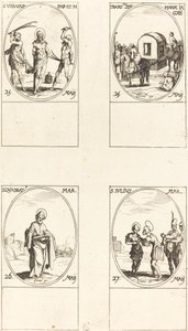 St. Urban, The Translation of St. Mary of James, St. Quadrat, St. Julius. av Jacques Callot