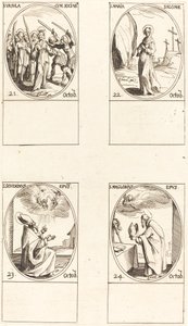 St. Ursula og ledsagere; St. Mary Salome; St. Severinus; St. Maglorius av Jacques Callot