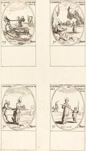 Sts. Jonas & Barachisius; St. Louis John Climacus, abbed; St. Louis Benjamin; Sts. Quirinus & Bal av Jacques Callot