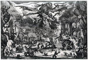 Temptation of St Anthony, c1615-1635 1924 av Jacques Callot