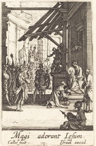 Tilbedelsen av magiene av Jacques Callot