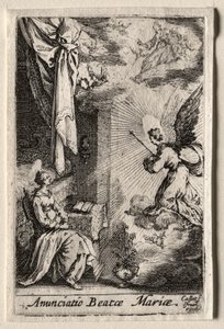 Jomfruens liv: Bebudelsen av Jacques Callot