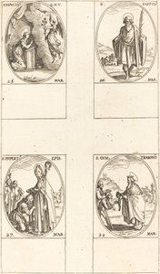 Bebudelsen; St. Castulus; St. Rupert; St. Gontran av Jacques Callot