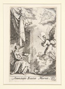 Bebudelsen, nei. 5 fra The Life of the Virgin av Jacques Callot