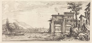 De badende av Jacques Callot