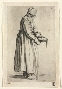 The Beggars: Beggar Woman with Her Alms Bowl av Jacques Callot