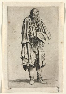 Tiggerne: Tigger med rosenkrans , ca. 1623. av Jacques Callot
