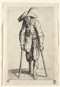Tiggerne: Tigger med treben , ca. 1623. av Jacques Callot