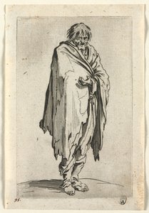 Tiggerne: Tigger uten hatt eller sko, ca. 1623. av Jacques Callot