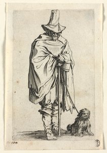 The Beggars: Blind Man with His Dog av Jacques Callot