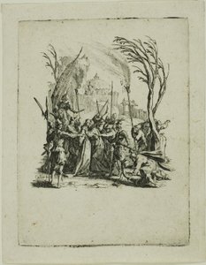Forræderiet, fra Den lille lidenskapen av Jacques Callot