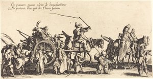 The Bohemians Marching: The Rear Guard av Jacques Callot