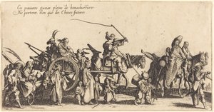 The Bohemians Marching: The Rear Guard av Jacques Callot
