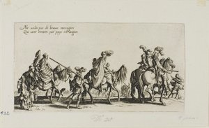 The Bohemians Marching, fra The Bohemians av Jacques Callot