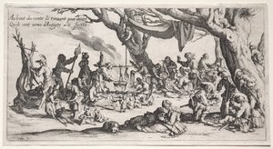 The Bohemians: The Stopping Place: The Feast of the Bohemians av Jacques Callot