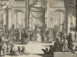 Gutten Jesus blant legene, 1635 av Jacques Callot