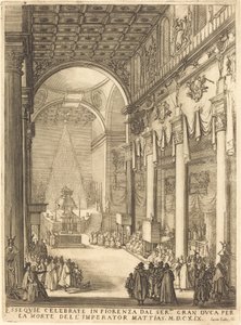 Katafalken til keiser Mathias av Jacques Callot
