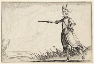 Kommandanten til fots av Jacques Callot