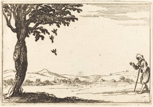 Kråken og hennes unge av Jacques Callot