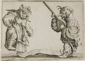 The Dancers with the Lute, fra The Caprices av Jacques Callot