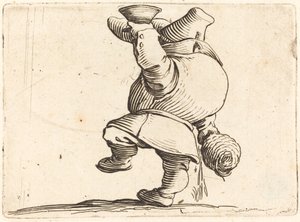 Drikkeren, bakfra av Jacques Callot