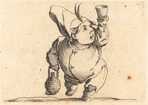 Drikkeren, sett forfra av Jacques Callot