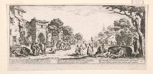 De døende ved veikanten av Jacques Callot