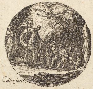 Gravleggingen, ca. 1631. av Jacques Callot