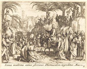 Inntoget i Jerusalem av Jacques Callot