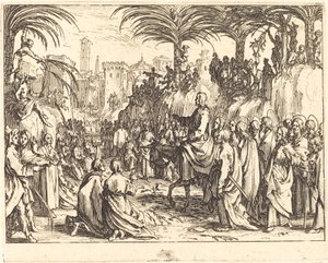 Inntoget i Jerusalem av Jacques Callot